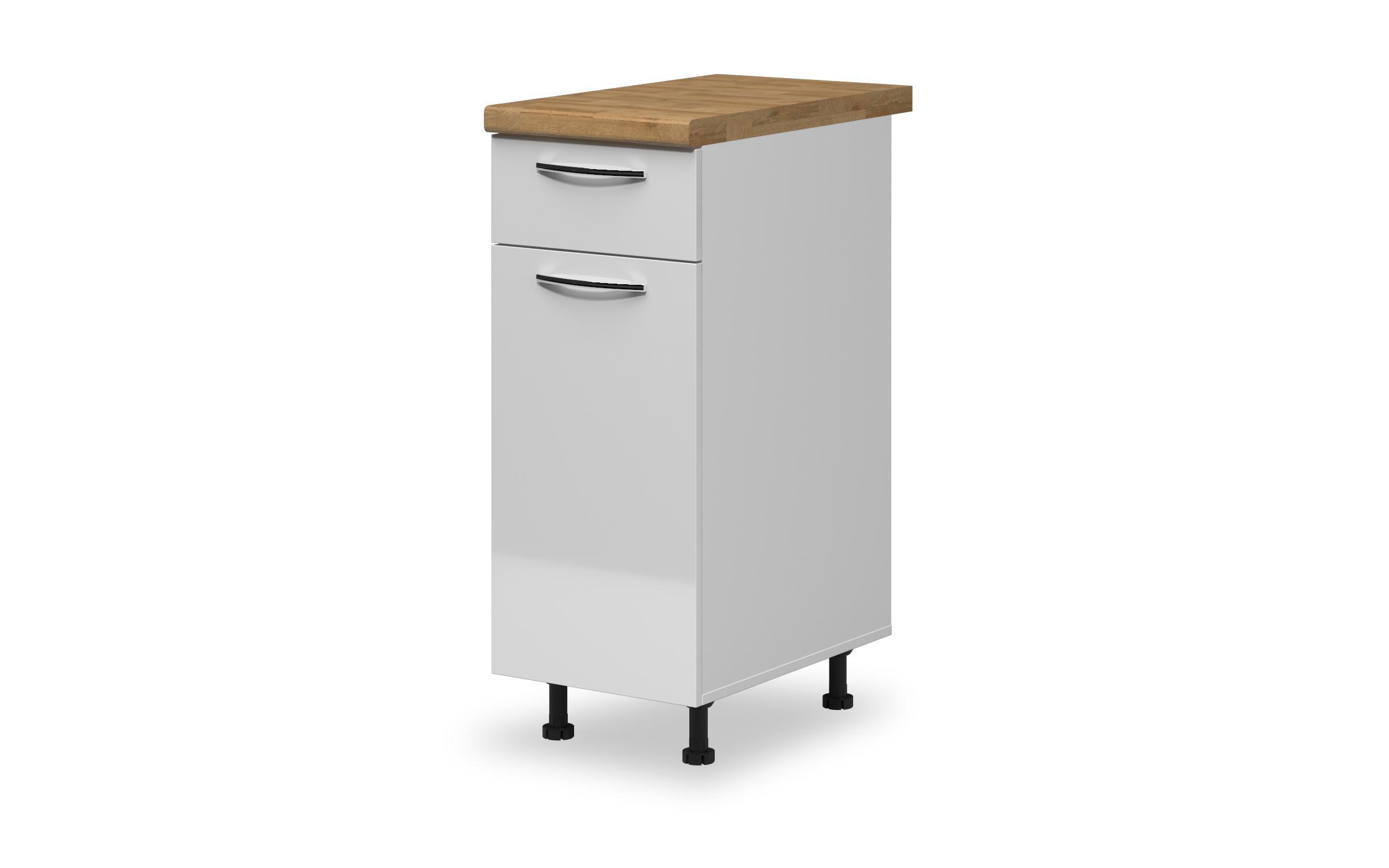 Dulap de bucatarie Dakota 10, alb lucios  1